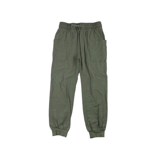 Primark Trousers Age 9 Khaki Green Pull Up with Pockets