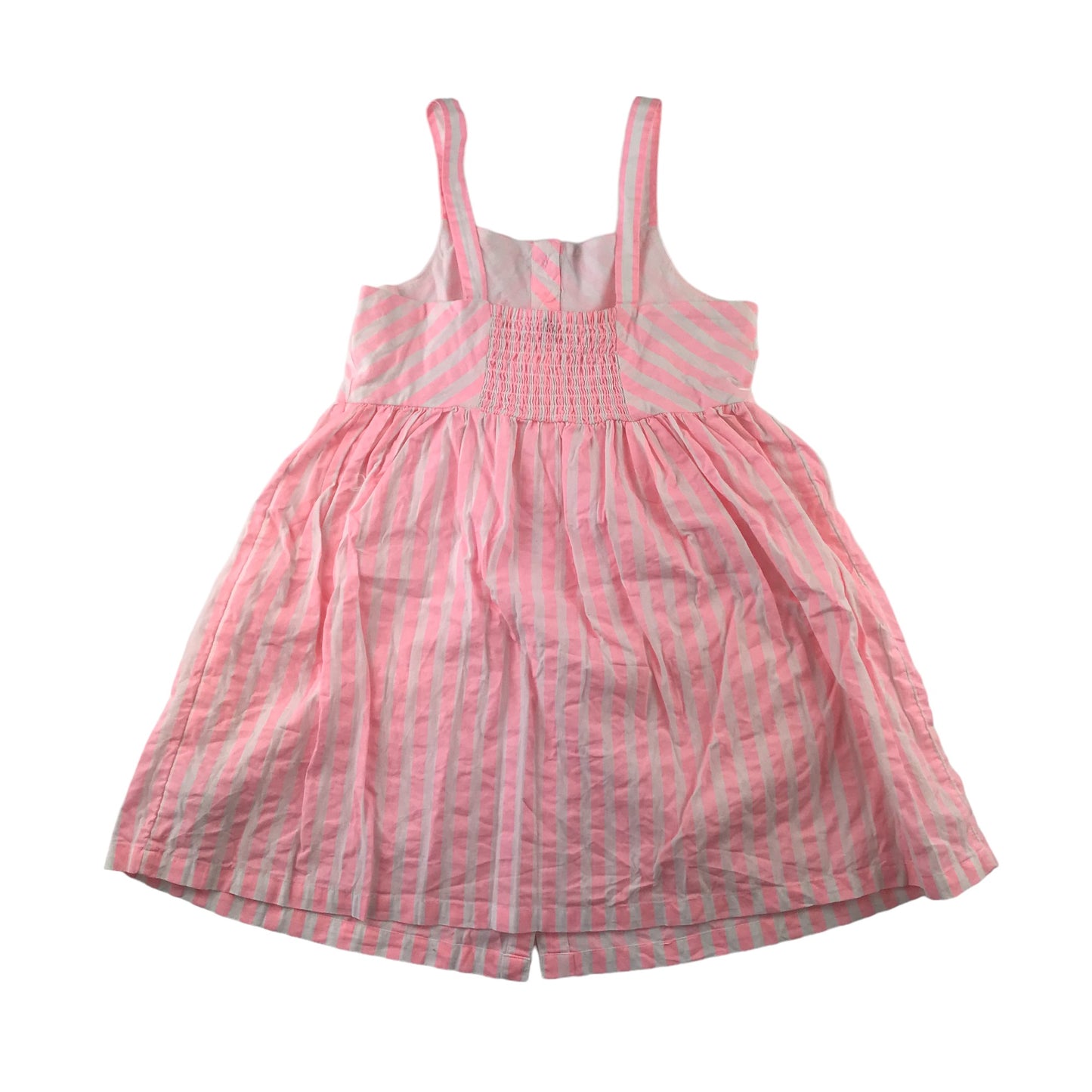 F&F dress 10-11 years pink and white stripy summer long blouse cotton