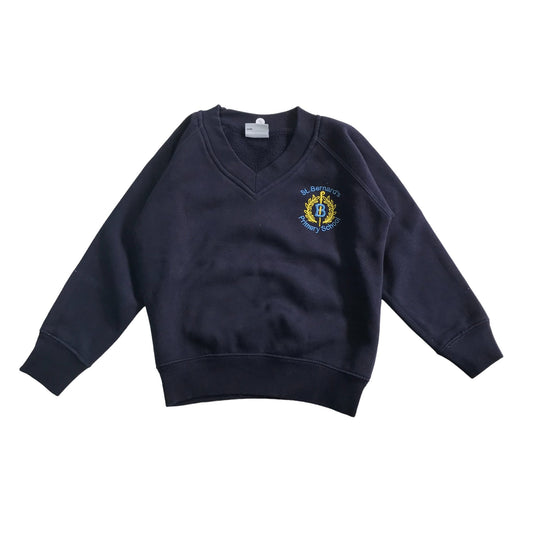 *St Bernards Primary Navy Blue Sweatshirt V-neck