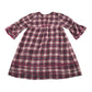Monsoon dress 9-10 years pink and white checked pattern flared sleeves cotton