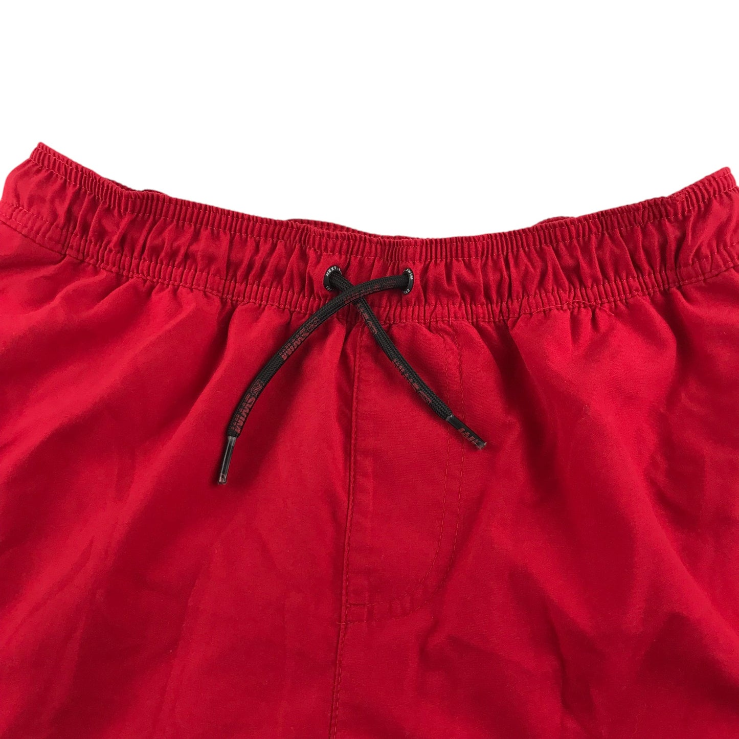 Next swim trunks 12-13 years red plain shorts