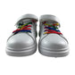 Daodan Chaoren trainers shoe size 2 white fun multicoloured rainbow and glittery design