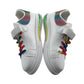 Daodan Chaoren trainers shoe size 2 white fun multicoloured rainbow and glittery design