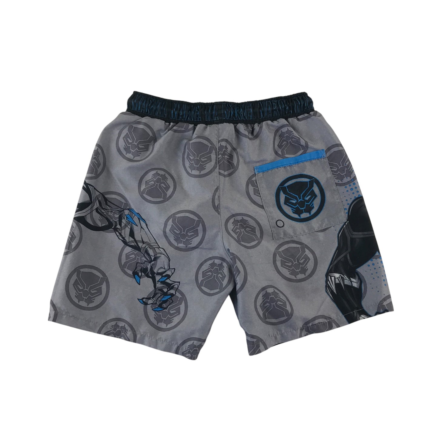 F&F swim trunks 8-9 years grey Marvel Black Panther