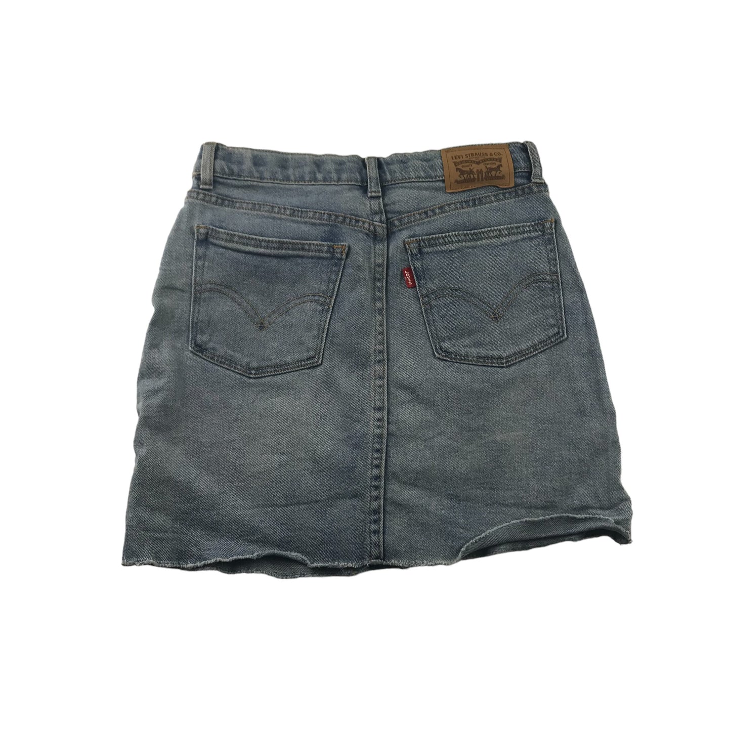 Levis Skirt Age 12 Light Blue Denim Cut Off