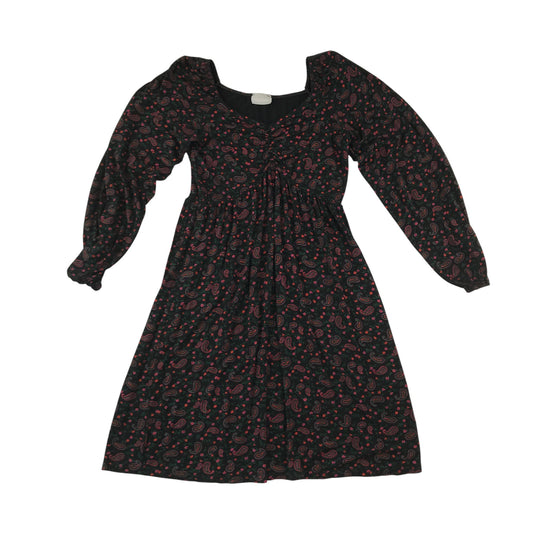 Matalan dress 11-12 years multicolour paisley pattern long sleeve