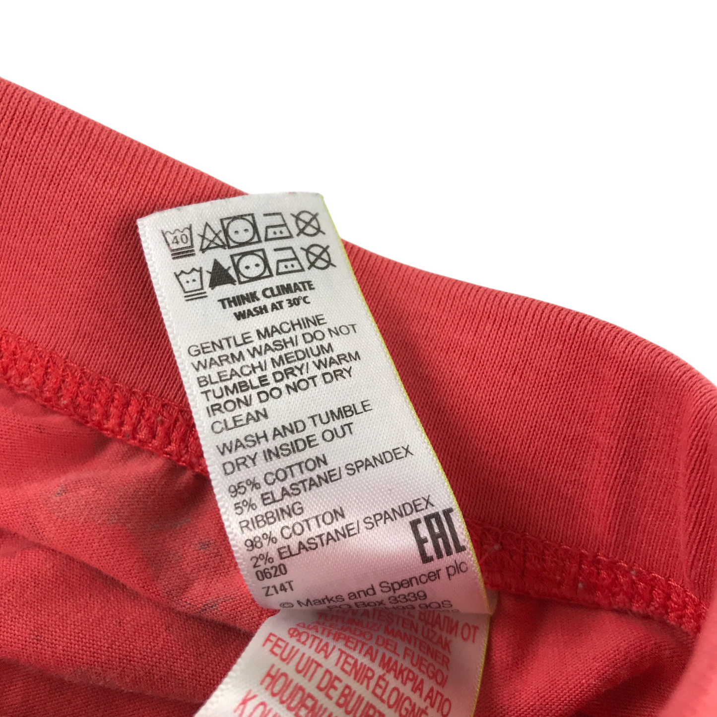 M&S 6-7 years red set