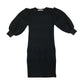 Zara dress  womens small black long sleeve ribbed pattern