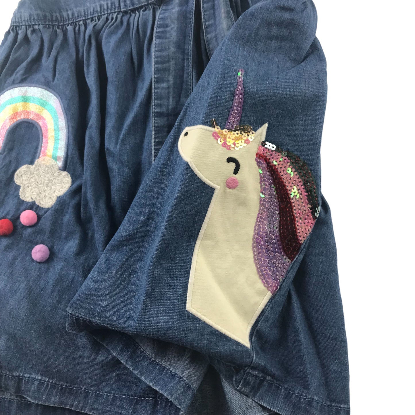 Tu Skirt Age 5 Blue Rainbow Unicorn