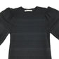 Zara dress  womens small black long sleeve ribbed pattern