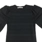 Zara dress  womens small black long sleeve ribbed pattern
