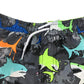 Matalan swim trunks 6-7 years grey colourful shark print graphic design