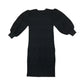 Zara dress  womens small black long sleeve ribbed pattern