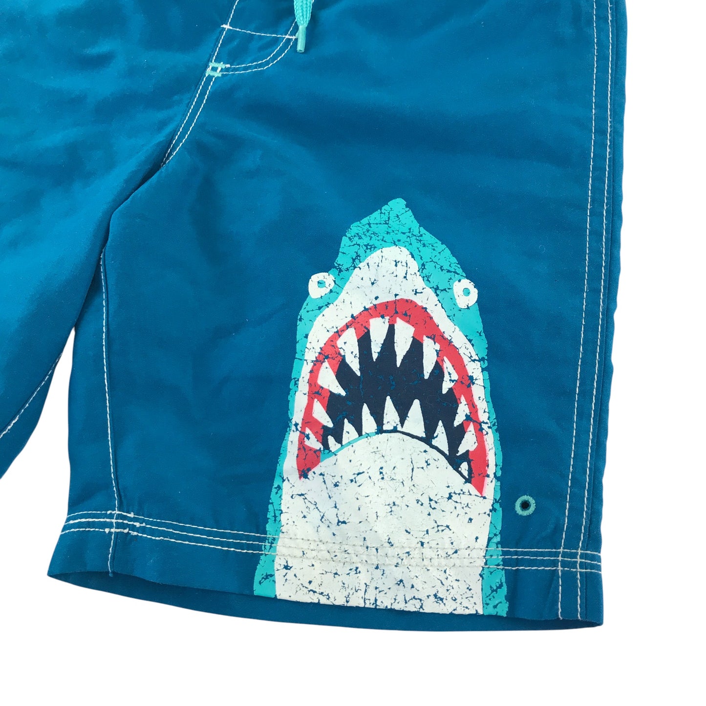 Hatley swim trunks 4-5 years blue shark graphic with pocket