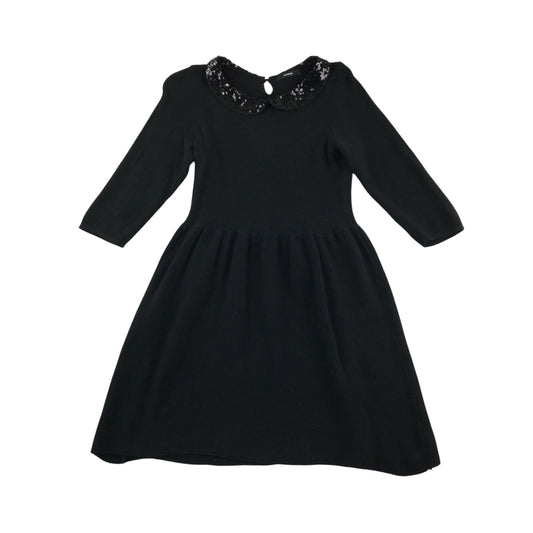 George dress small womens black long sleeve with sequin collar