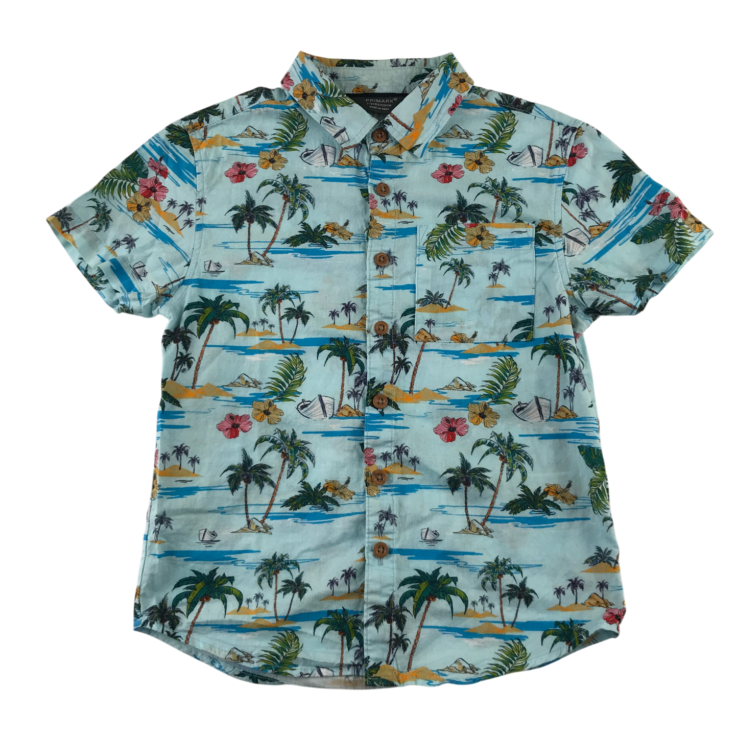 Primark 7-8 years blue shirt