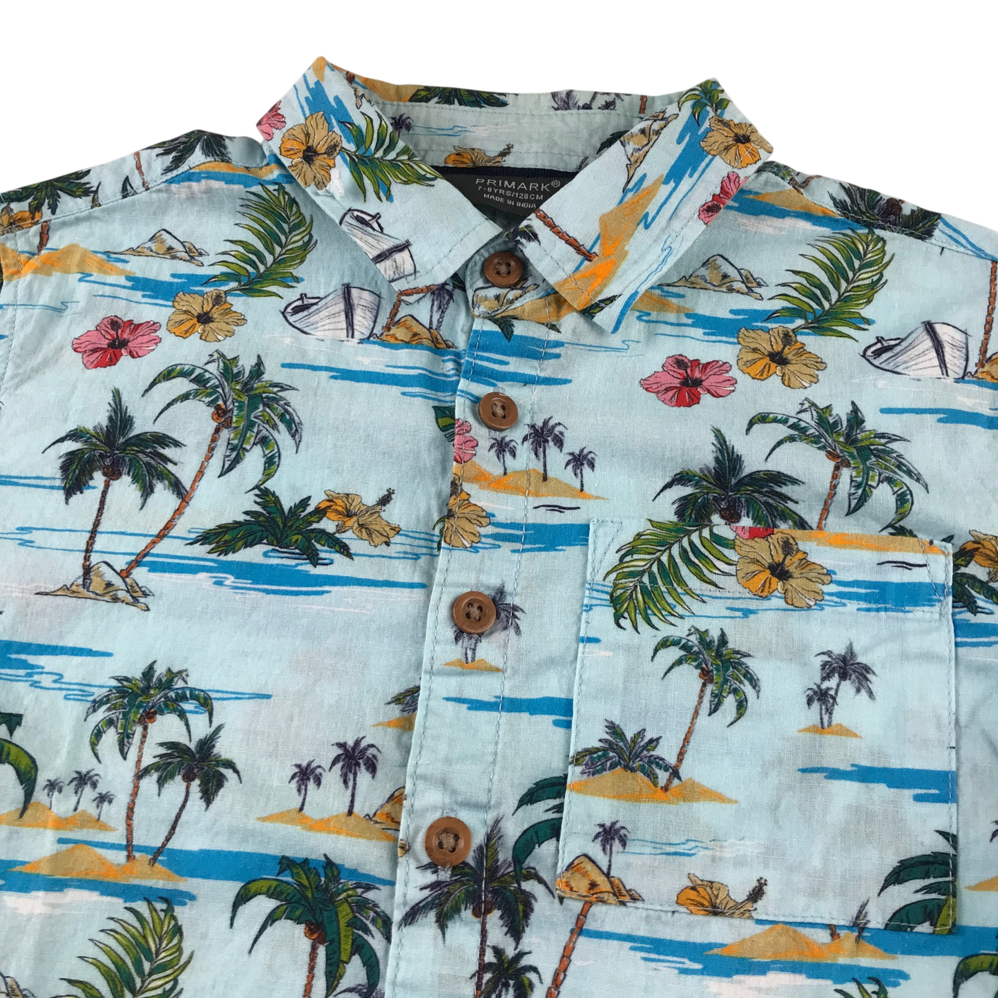 Primark 7-8 years blue shirt