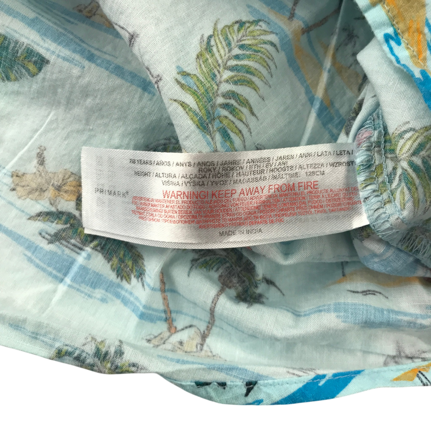 Primark 7-8 years blue shirt