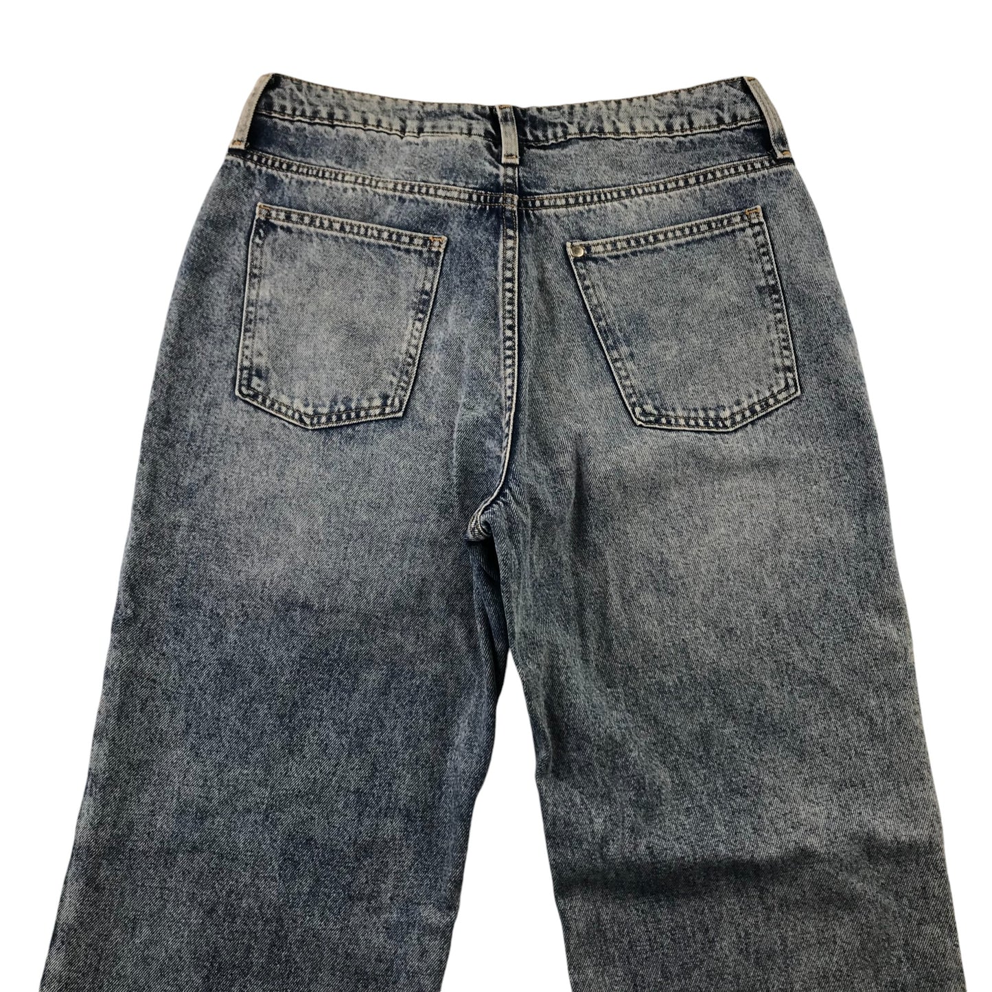 H&M Jeans 14-15 years Blue Denim Loose Adjustable Waist Cotton