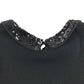 George dress small womens black long sleeve with sequin collar
