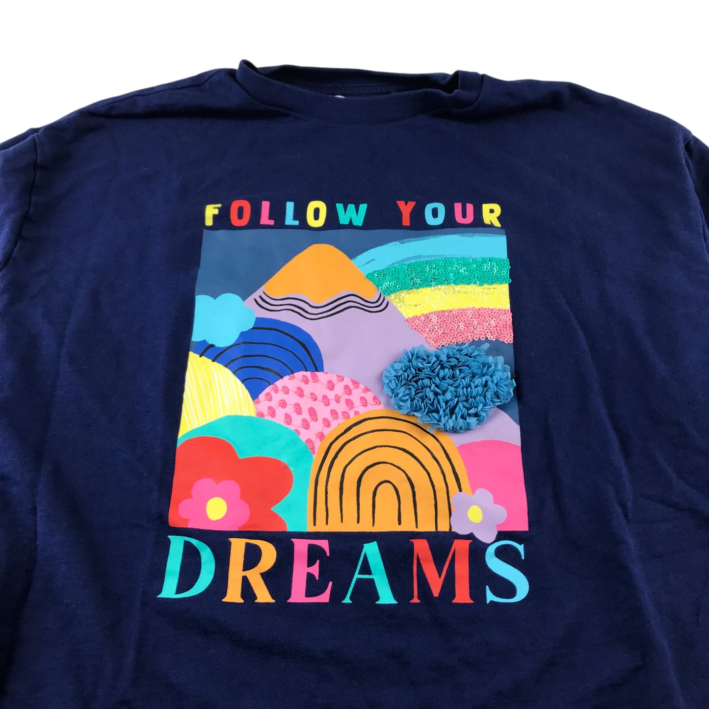 Next Sweatshirt 10-11 Years Navy Dreams Graphic Print