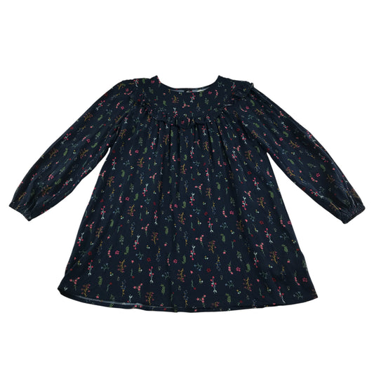 Next dress 9-10 years black winter floral print dress long sleeve