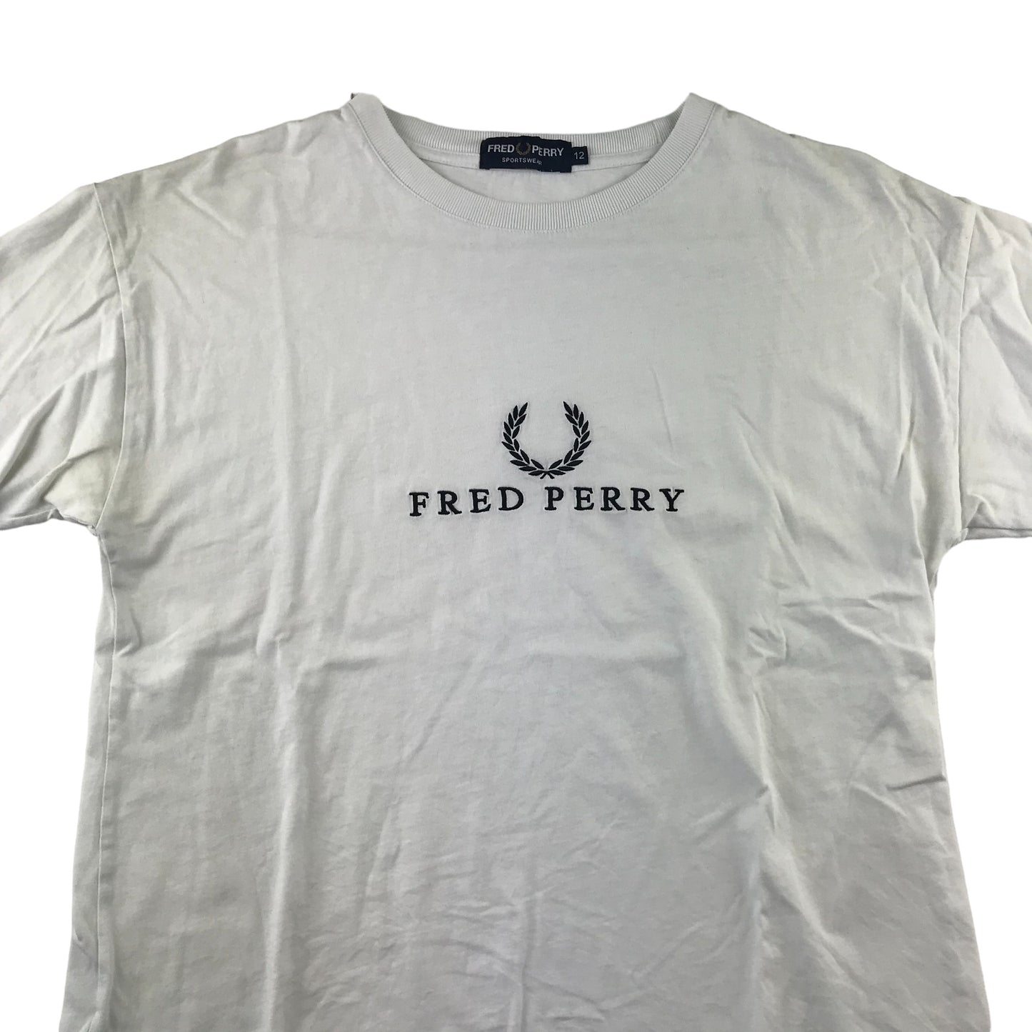 Fred Petty t-shirt 12 years white short sleeve logo cotton