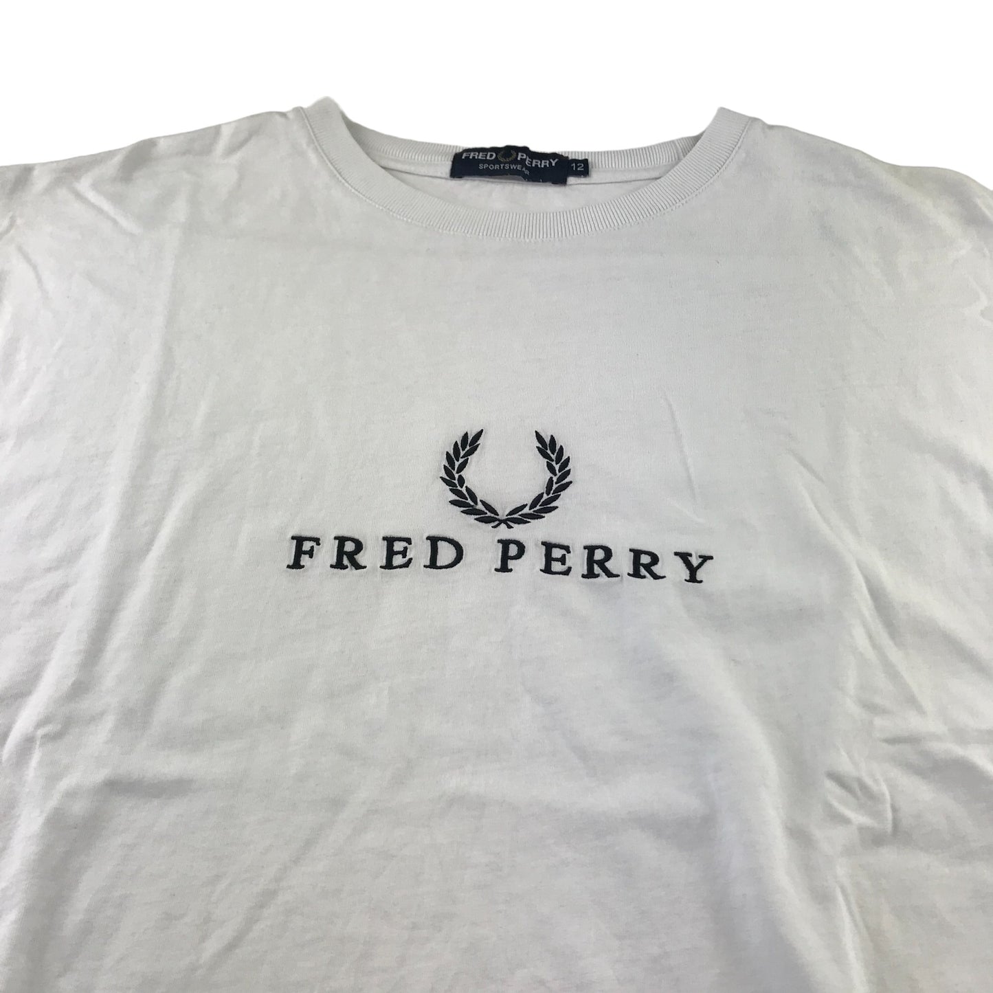 Fred Petty t-shirt 12 years white short sleeve logo cotton