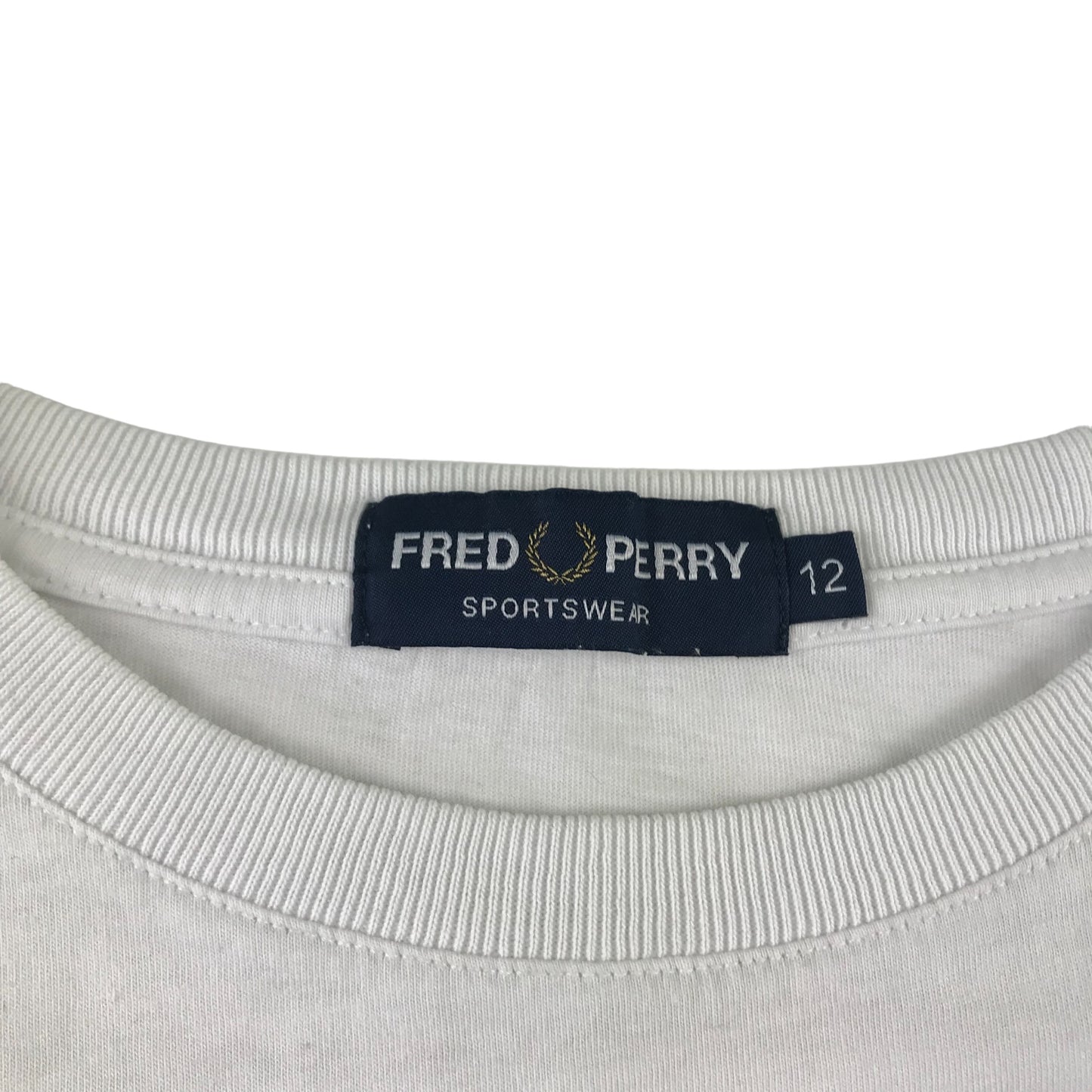 Fred Petty t-shirt 12 years white short sleeve logo cotton