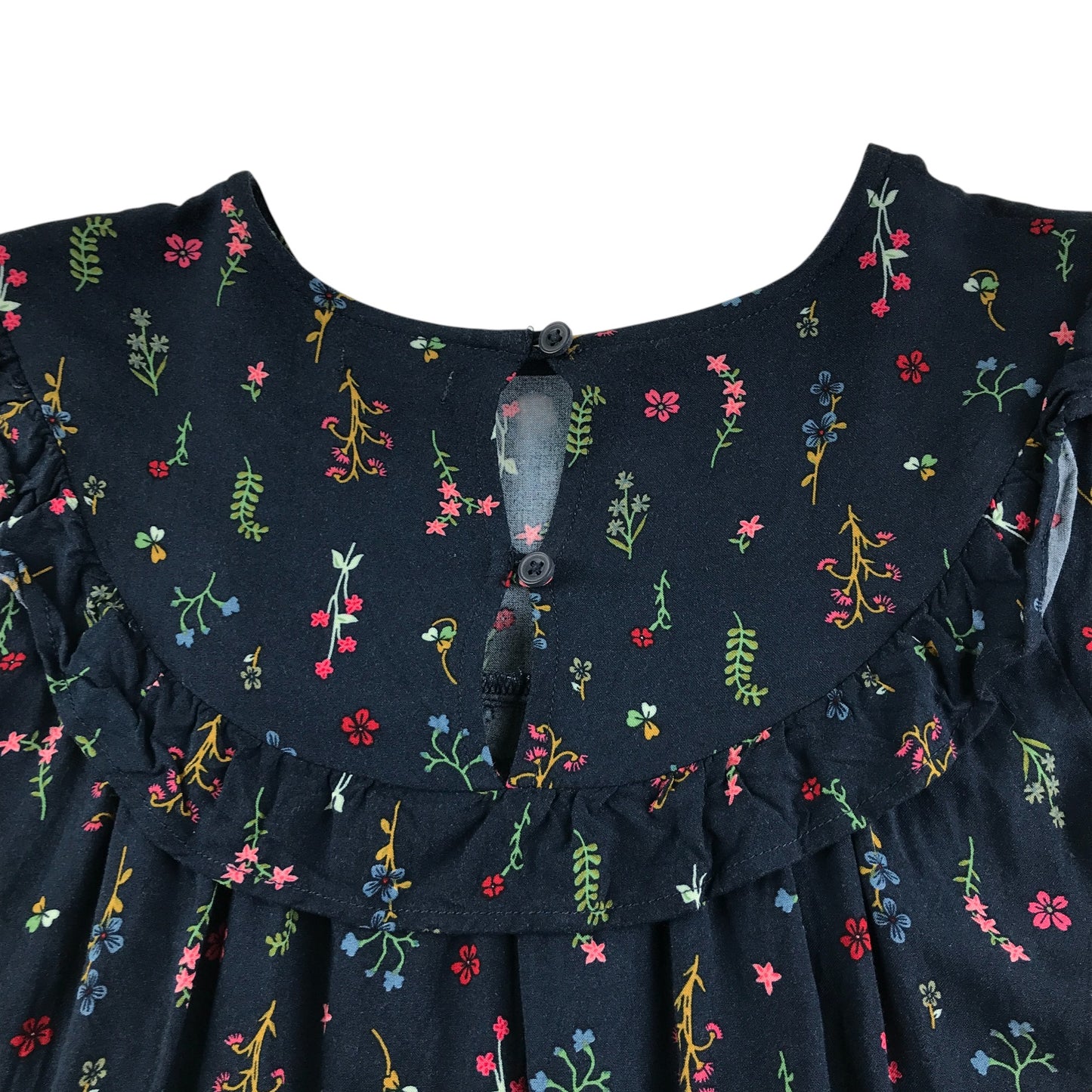 Next dress 9-10 years black winter floral print dress long sleeve