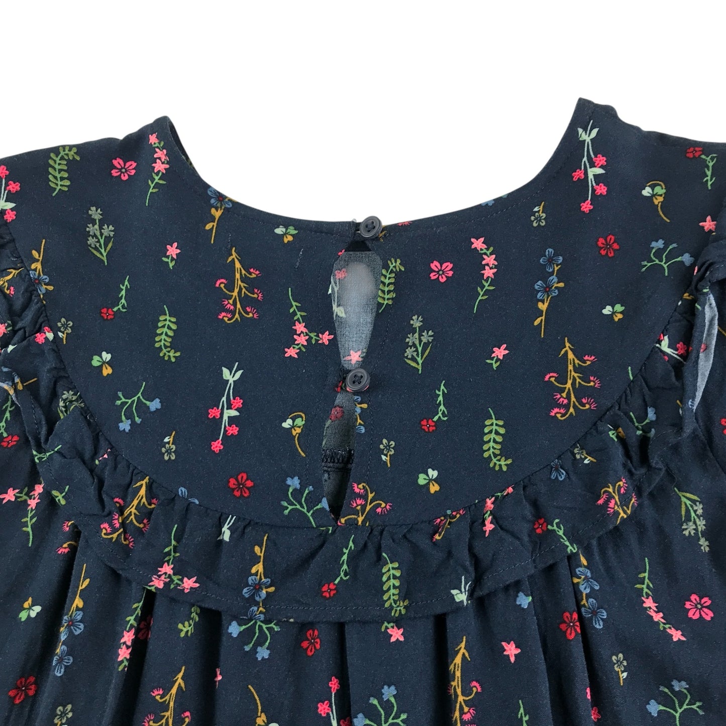 Next dress 9-10 years black winter floral print dress long sleeve