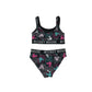 George swimsuit 5-6 years black pink and blue Mickey Mouse 2-piece set