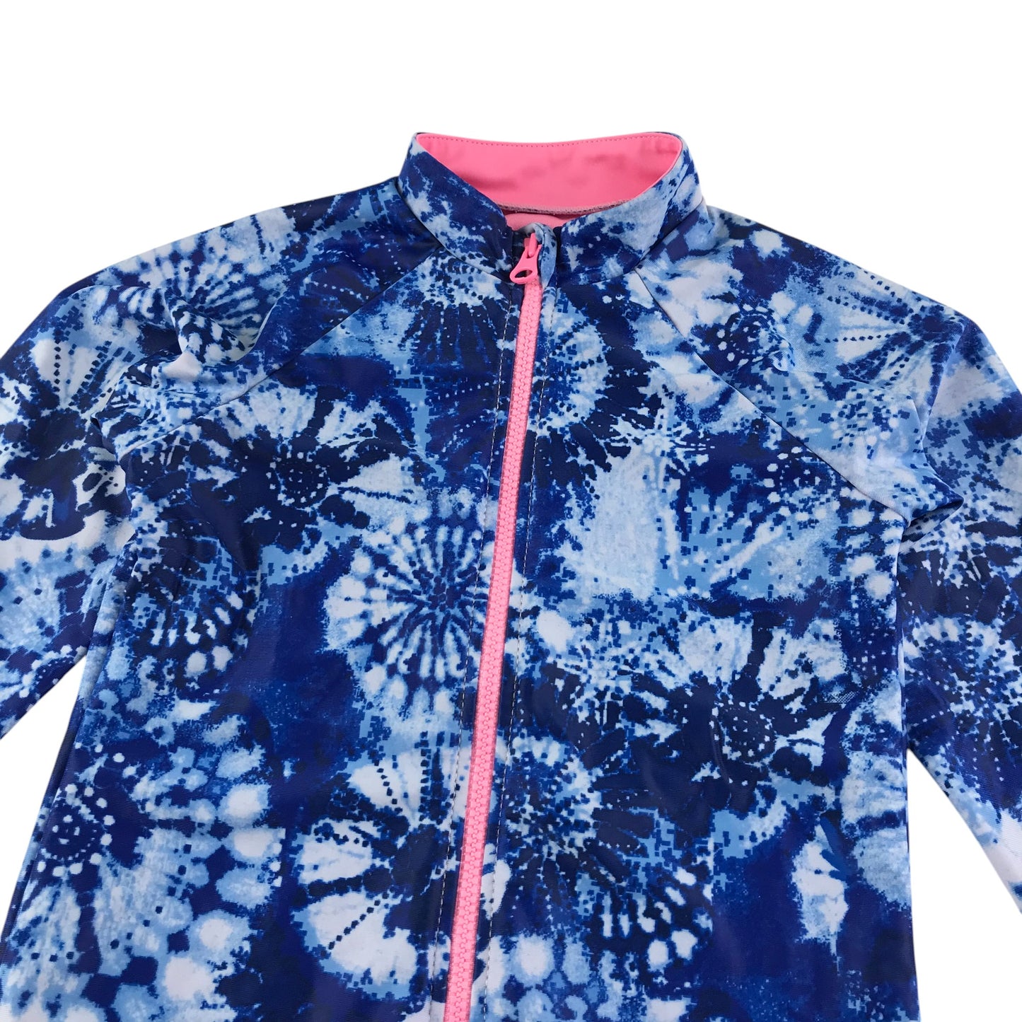 Tu swimsuit 5-6 years blue graphic print long sleeve one-piece cossie