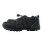 Graceland hiking shoe size 6.5 black with light blue detailing non tying laces