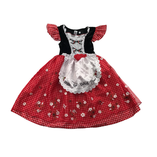 Tu Black and Red Little Red Riding Hood Dress Costume Age 5