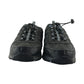 Graceland hiking shoe size 6.5 black with light blue detailing non tying laces