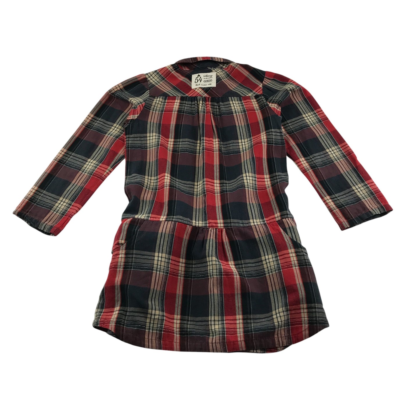 Ooxoo dress 9-10 years red multicolour check long sleeve
