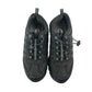 Graceland hiking shoe size 6.5 black with light blue detailing non tying laces