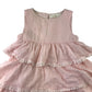 Repaired Boden dress 6-7 years light pink layered frills REPAIRED