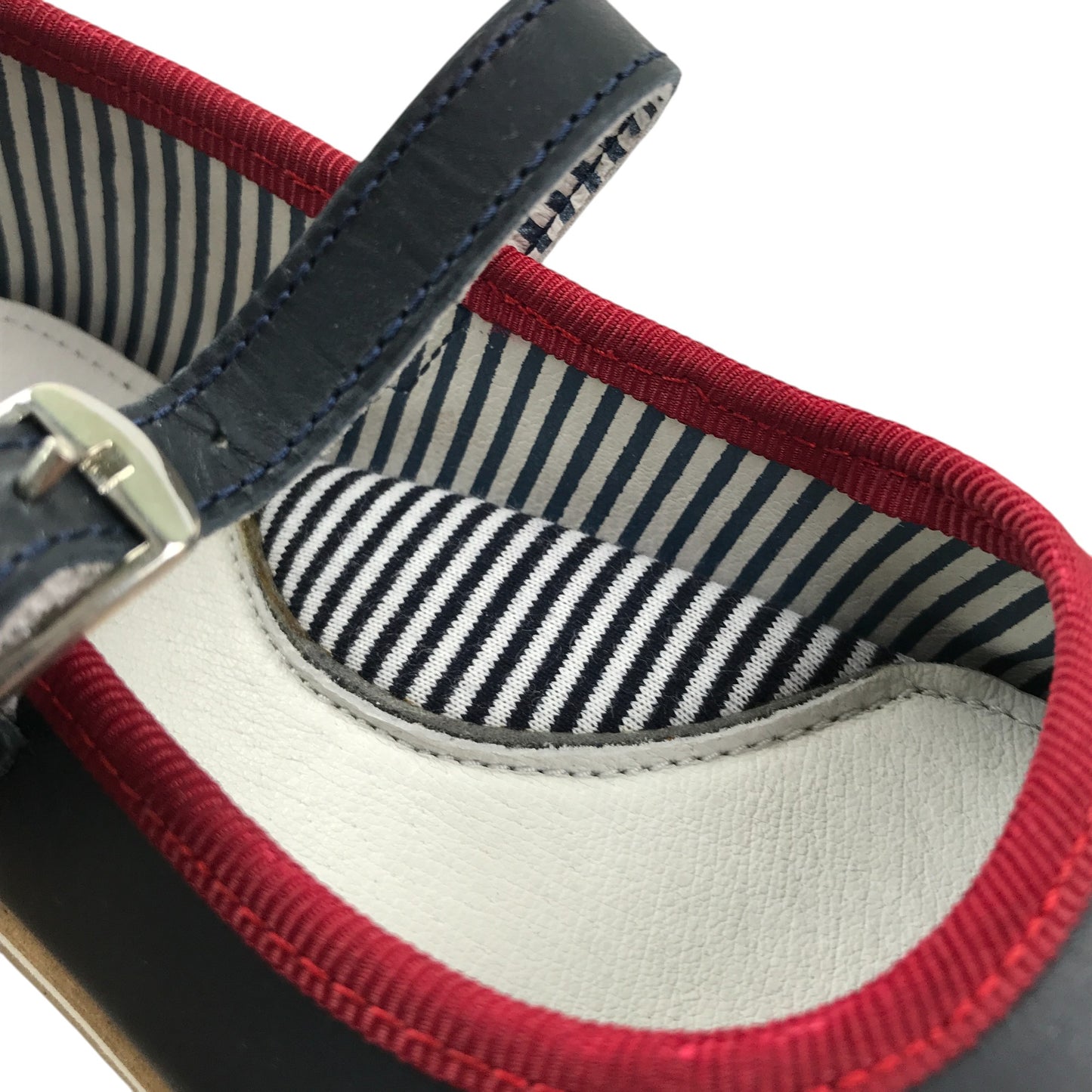 Petit Bateau mary janes shoe size 12.5 junior navy leather with strap