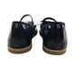 Petit Bateau mary janes navy leather ballerina style with strap