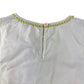 Mended Boden blouse 9-10 years white cropped embroidered cotton