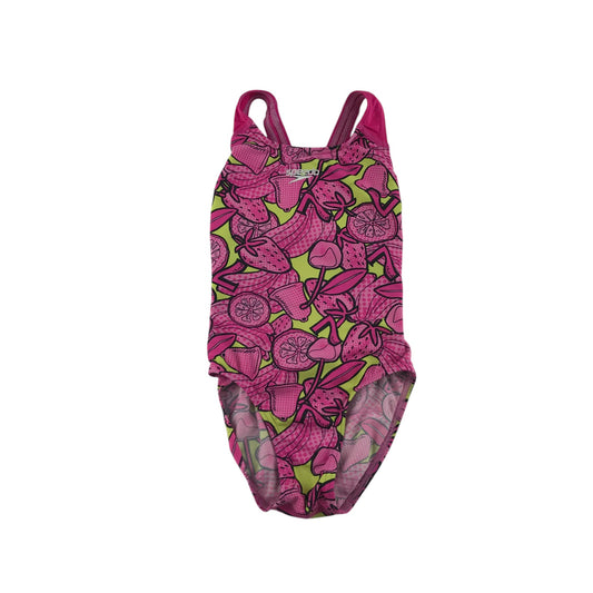 Speedo swimsuit 5-6 years pink fruits one-piece cossie