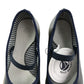 Petit Bateau mary janes navy leather ballerina style with strap