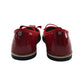 Petit Bateau mary janes shoe size 12.5 junior red leather ballerina style with strap