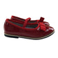 Petit Bateau mary janes shoe size 12.5 junior red leather ballerina style with strap