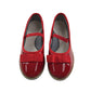 Petit Bateau mary janes shoe size 12.5 junior red leather ballerina style with strap