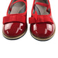 Petit Bateau mary janes shoe size 12.5 junior red leather ballerina style with strap