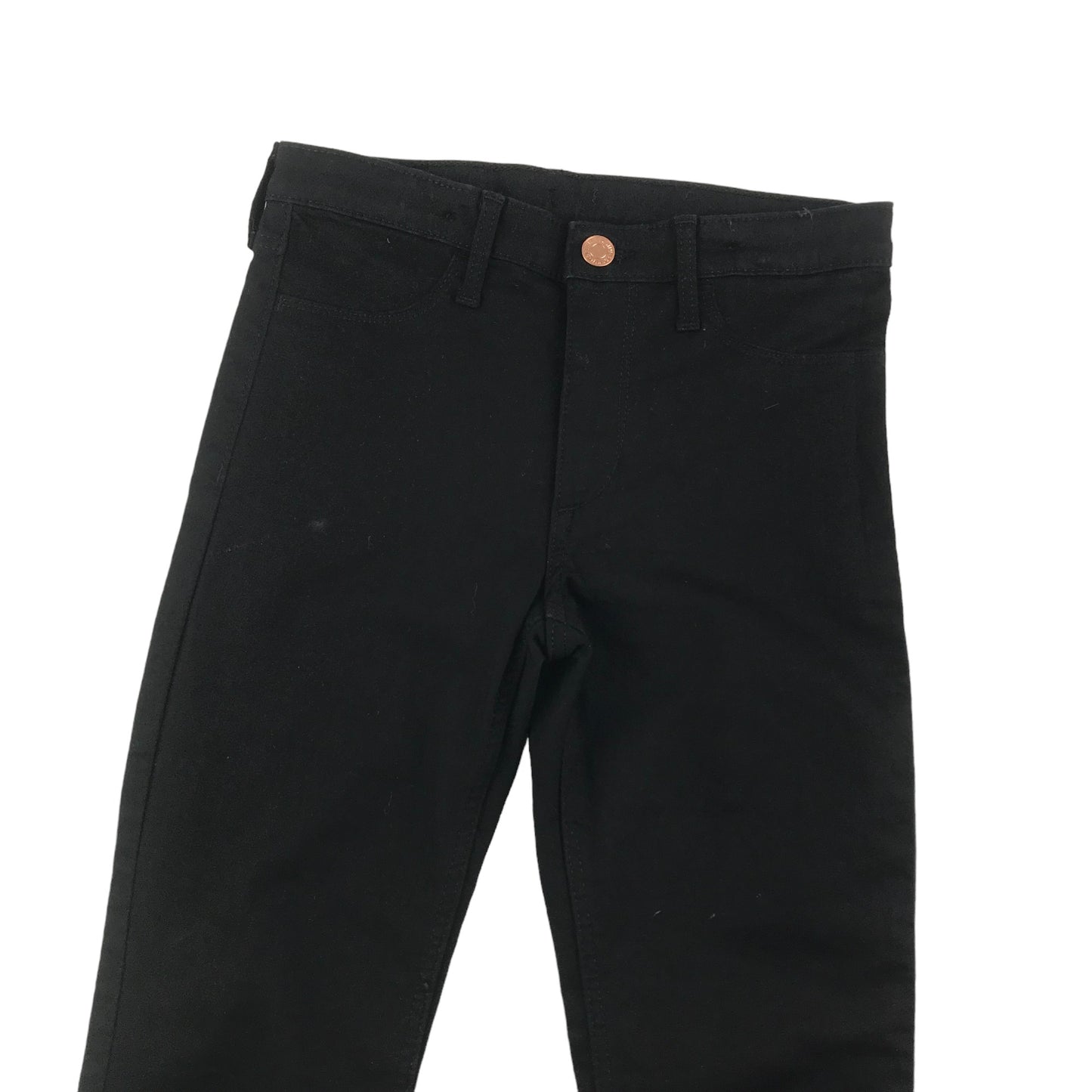 H&M Trousers Age 9 Black Skinny Fit with Adjustable Waist