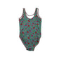 Blue swimsuit 6-7 years fruits graphic one-piece cossie
